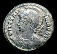 CONSTANTINE I,COMMERMORATIVE SERIE, AD 330-340,CONSTANTINOPOLS, AE FOLIS(a1783)
