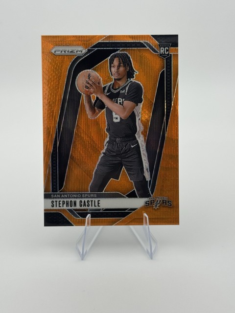 2024-25 Stephon Castle Panini Prizm Orange Wave /60 Rookie (RC)