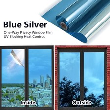 One Way Privacy Film Window Tint For Home Mirror Vinyl Roll Heat Control