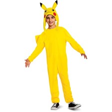 Disguise Pikachu Deluxe Child Costume 90163 Kids Yellow Jumpsuit