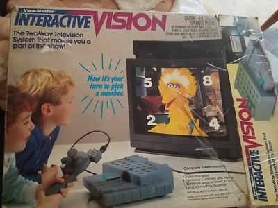 Vintage View-Master Interactive Vision VHS Game System - UNTESTED With Box