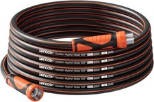 50FT Garden Hose Heavy Duty x 5/8", Lightweight Flexible Water Hose with Nickel-