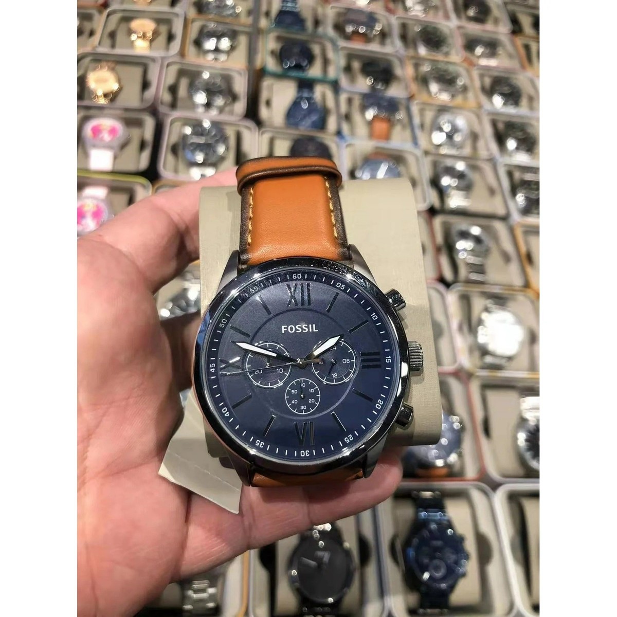 Fossil BQ2125IE Flynn Chronograph Brown Leather Men