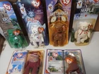 6 VINTAGE McDonald's BEANIES In Original Packs w HANG & BUTT TAGS