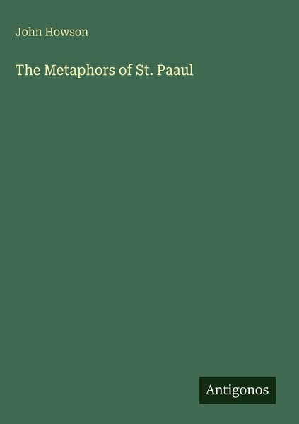 John Howson | The Metaphors Of St. Paaul | Buch | Englisch (2025)-image