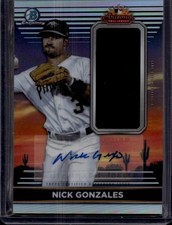 2022 Bowman Chrome Aflr-ngs Nick Gonzales 2021 Afl Relics Autographs 50