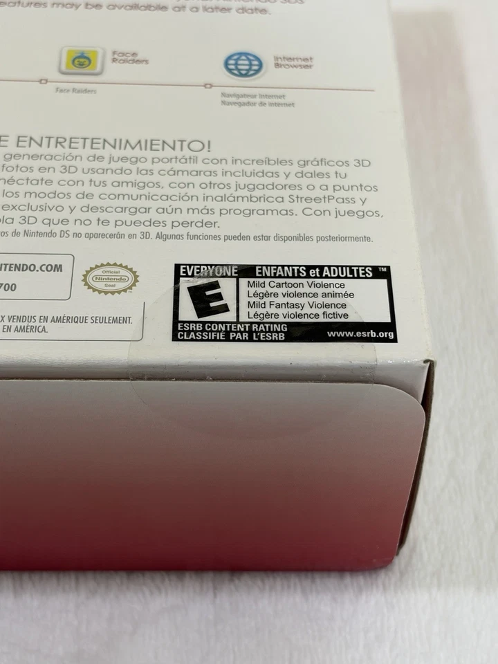 Nintendo 3DS Flame Red Console !!BRAND NEW SEALED!! - Image 4 of 4