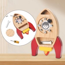 Screwdriver Board Set Wooden Screw Busy Board for Boys 3 4 5 Year Old Kids