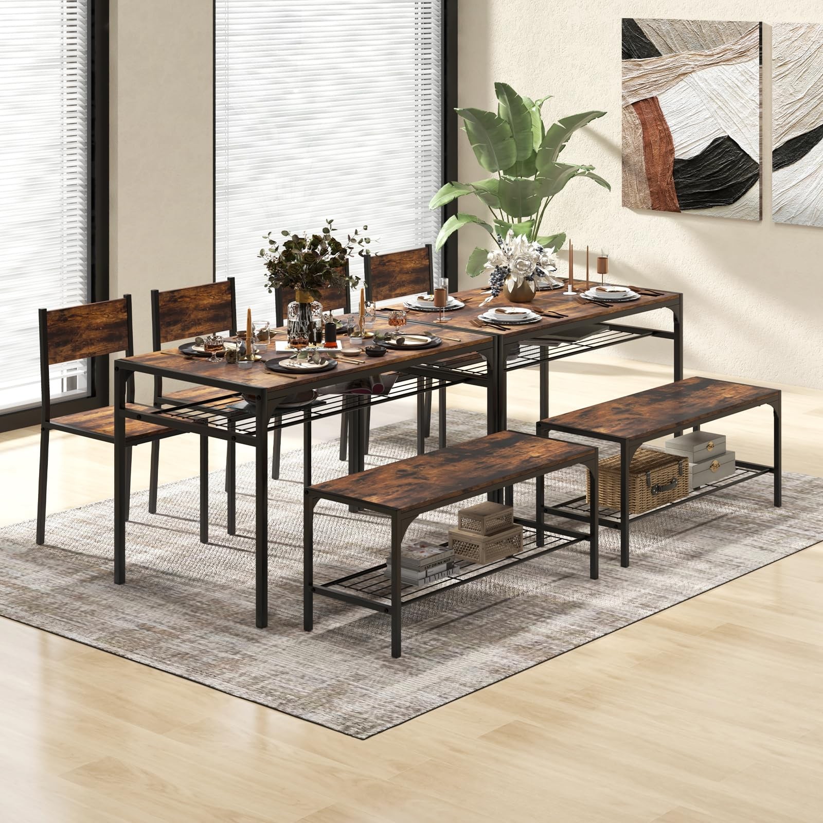 S For 4 W/bench, Storage Racks