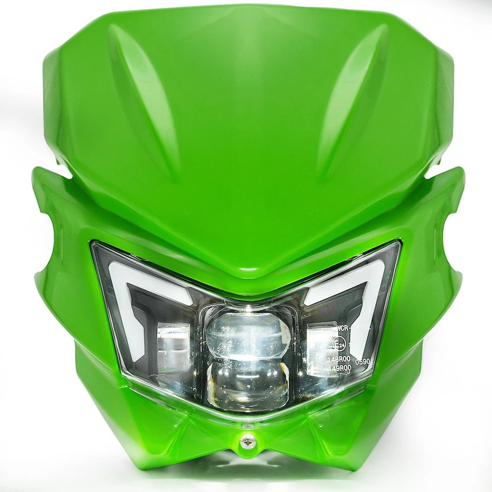Faro LED con carenado para Kawasaki KX250 KX450 KLX230 KLX300 KX450F KX250F Foto 4 de 4