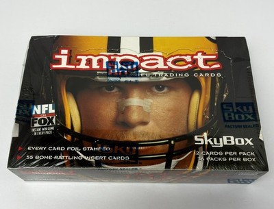 1995 SkyBox Impact NFL Football Factory Sealed Box 36 Packs Sapp McNair Brooks
