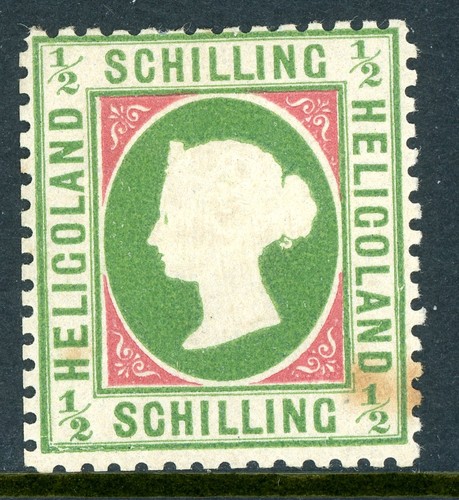 Germany States 1873 Heligoland ½s Bright Green & Rose Scott #9 Mint W163 Germany States 1873 Heligoland ½s Bright Green & Rose Scott #9 Mint W163