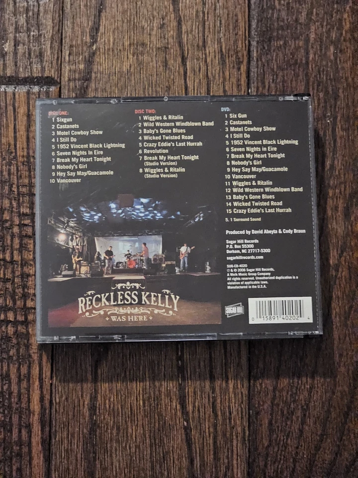 Reckless Kelly Was Here by Reckless Kelly CD 2006 Sugar Hill 3-disc w/ DVD VG — 第 3/4 张图片