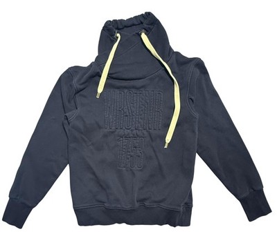 Warsteiner Sweatshirt Mens 2XL Black Funnel Neck Pullover Beer Logo Hoodie
