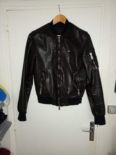 Fx07 Dsquared2 Leather Jacket size 48 71am128