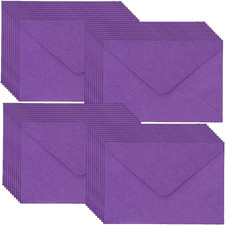 Mini Briefumschl&auml;ge - 40 St&uuml;ck 15,5 * 10,5 cm Deep Purple Classic Flap Umschl&auml;ge, Small Pa