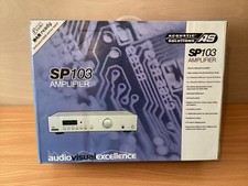 acoustic solutions SP103 amplifier, boxed with remote and instruction manual