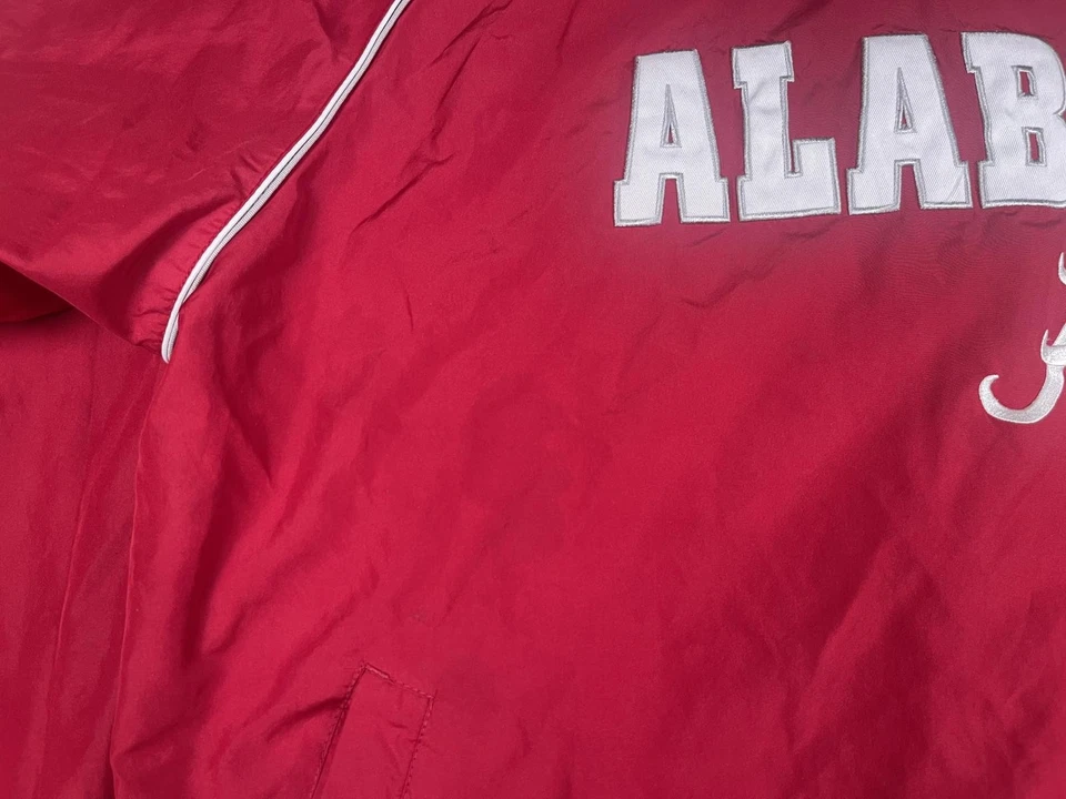 Red Alabama Pullover Windbreaker Jacket - Image 3 of 4