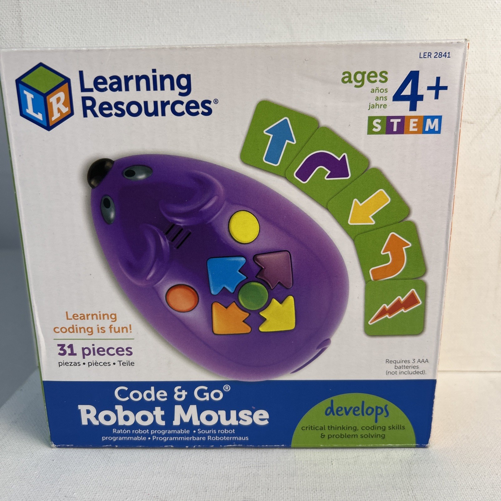Learning Resources Code & Go Robot Mouse, Coding STEM Toy, N