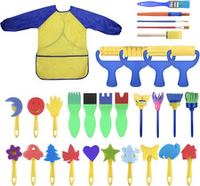 Washable Paint Brushes Set for Toddler Kids Early Learning Toys Finger Paints sp