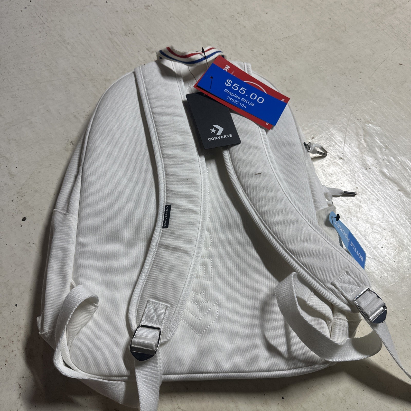 Converse All Star Unisex Egret White Backpack School New Chuck Taylor Canvas Bag thumbnail 7