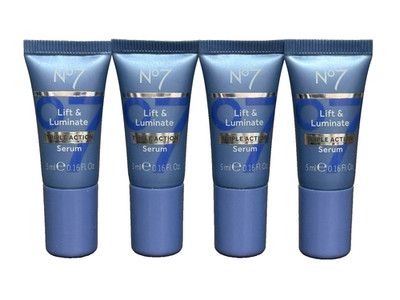 4x No 7 LIFT & LUMINATE TRIPLE ACTION SERUM 0.16oz / 5ml ea NEW
