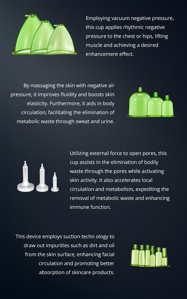 Vacuum Therapy Body Massage Lymph Drainage Breast Buttock Enhancement Machine