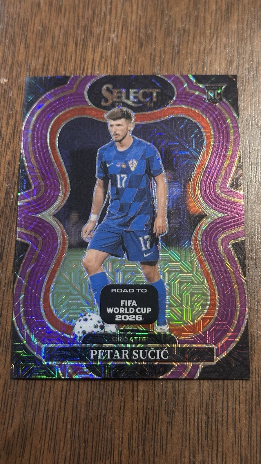 Panini Select 2025-26 Road to FIFA WC 2026 Petar Sučić Croatia #135 RC Prizm