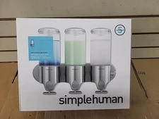simplehuman Triple Wall Mount Shower Pump - Stainless Steel - Open Box