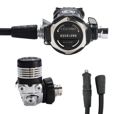 SF-1 TopDeal: AquaLung LEG3ND Elite Stage Set DIN - Flex 75 cm - Atemregler Set