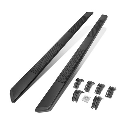 Fit 1999-2016 Ford Super Duty Super Extended Cab 5'' Black Coated Running Boards