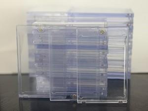 50 USED Clear One-Touch Magnetic Trading Card Holders