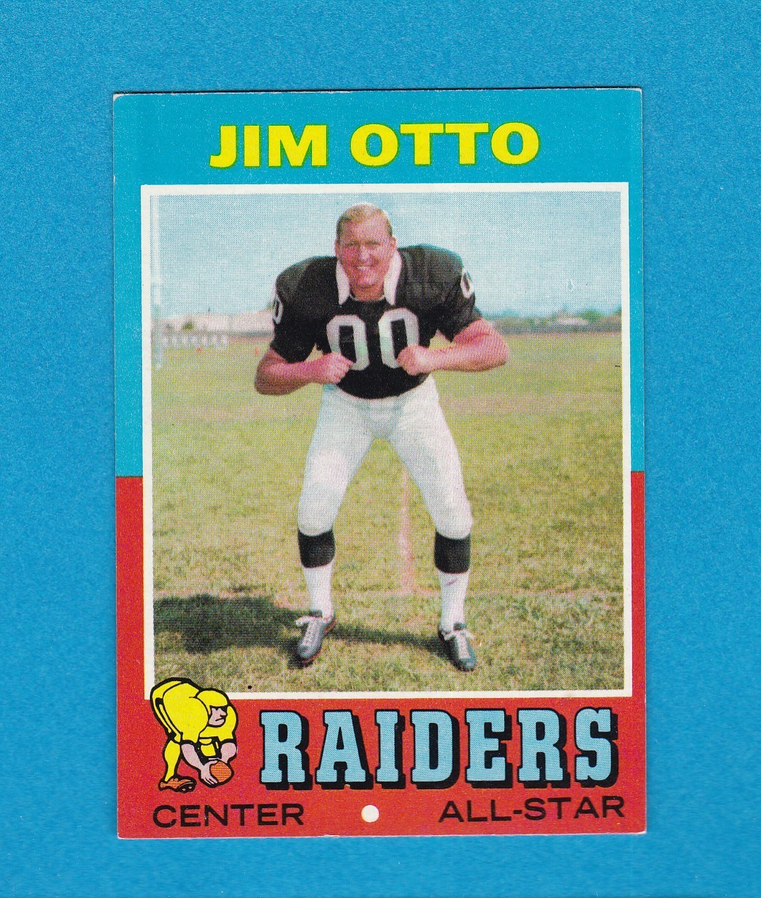 1971 TOPPS FOOTBALL SET BREAK 151 JIM OTTO RAIDERS EXMT+