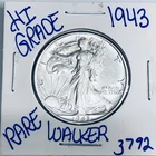 1943 WALKING LIBERTY SILVER HALF DOLLAR AUTHENTIC U.S.MINTCOIN FREESHIPPING 3792
