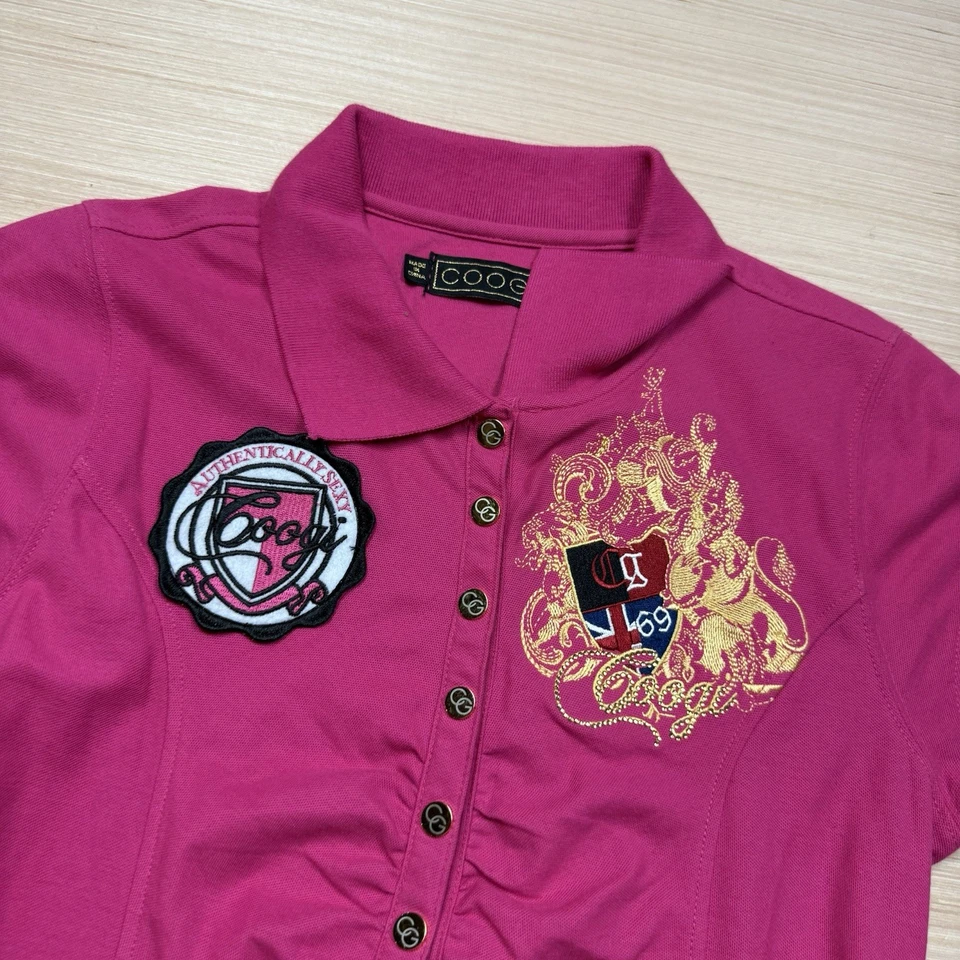 Mini Vestido Coogi Para Mujer Polo Grande De Colección Y2K Hip Hop Centro Comercial Gótico Foto 3 de 4