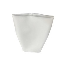 10 Sacchetti INVERSE raso portaconfetti a palla BIANCO 6x13 BOMBONIERA 1CG5