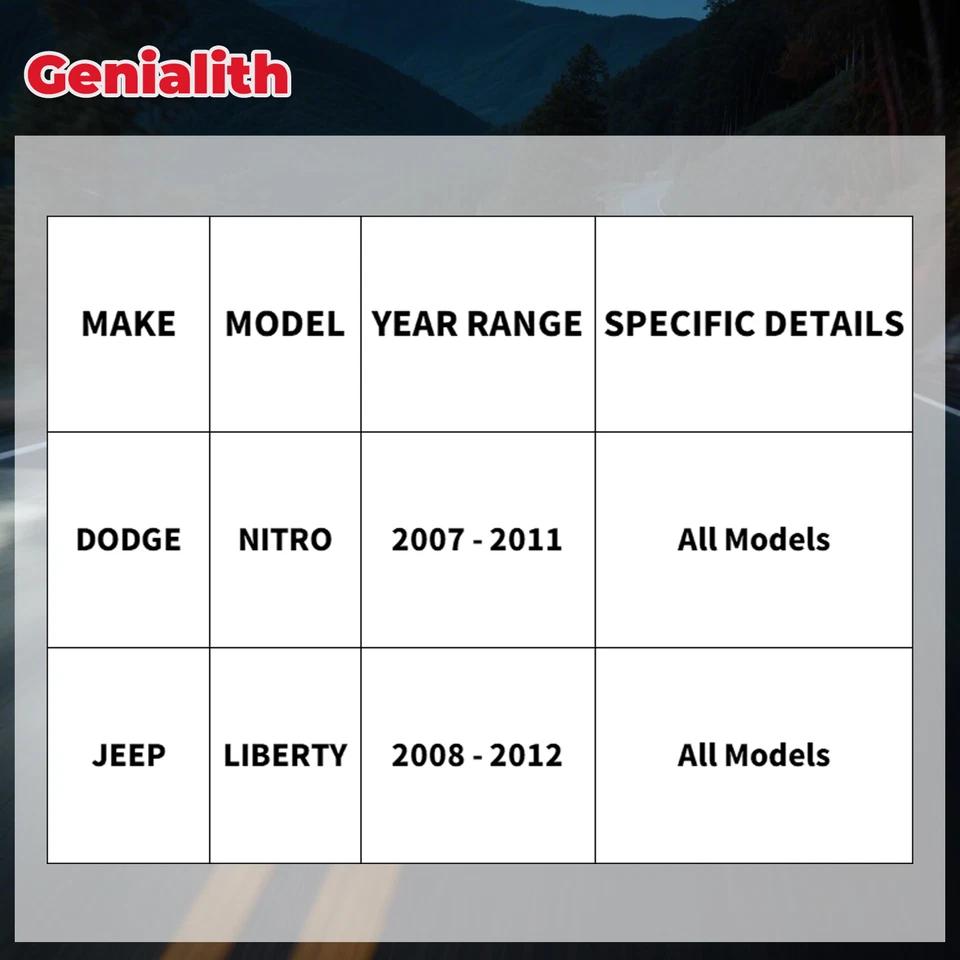 Rear Drilled Brake Rotors Brake Pads for 2008 - 2011 Dodge Nitro Jeep Liberty - Image 2 of 4