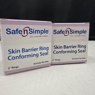 2 Safe N Simple Moldable Skin Barrier 2 Inch Rings Ostomy Supplies (20) EXP 2028