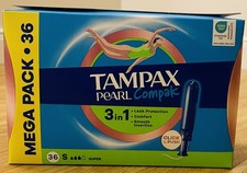 Tampax Pearl Compak Super Tampons – 36 Stück 