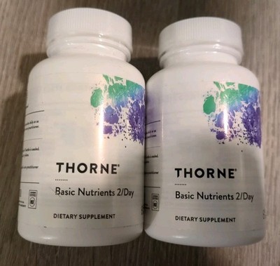 2 Pack Thorne Research Basic Nutrients Multivitamin Capsules - 60 Count 05-28