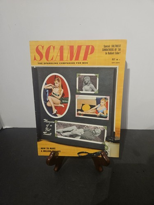 #ad VINTAGE Scamp Magazine JULY 1959 V3 # 1 w Lela Persian.Sue Landy Laura Vicers $19.99