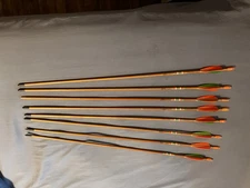 8 MATCHED CEDAR ARROWS  28"  with points feather fletch Simms Arrows Orlando FL