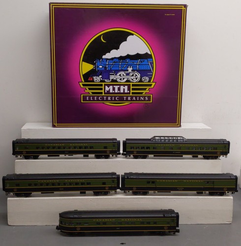 MTH 20-6574 O Canadian National 70' Streamlined Passenger Car Set (Set of 5) EX | Zustand: Used