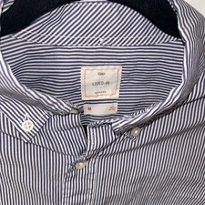 Gap Lived-In Button Down Shirt Mens Medium Bl...
