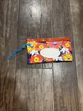 Huggies Clutch N Clean Floral Refillable Baby Wipes Travel Holder Pouch