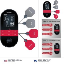 Beurer EM59 Digital 3-in-1 TENS Unit, EMS  Heat Therapy for Pain Relief  Re...