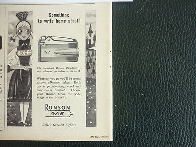 4/1961 PUB FEUERZEUG FEUERZEUG RONSON VARAFLAME GAS FEUERZEUG ORIGINAL ANZEIGE