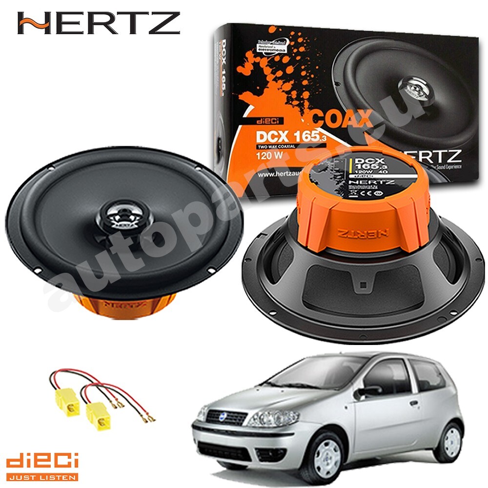 Altoparlanti Anteriori Hertz DCX 165.3 Fiat Punto 188 | 120W RMS/Peak