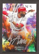 JO ADELL 2021 Panini Chronicles Origins ROOKIE SILVER INK ON CARD Auto Angels RC