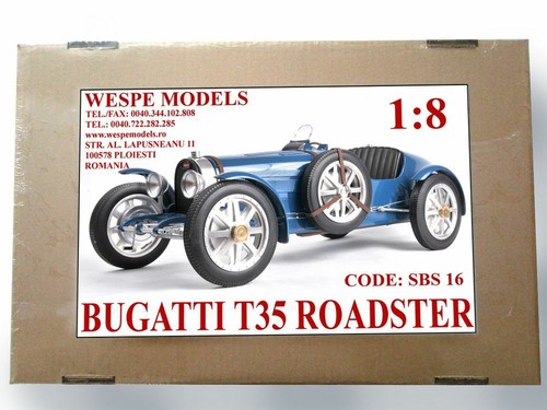 KIT 1:8 Bugatti T35 - Roadster - WESPE MODELS race car resin kit SBS16 - Picture 1 of 1